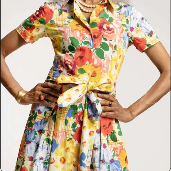 France’s Valentine Bella Picnic Cotton Shirtdress size XS - Picture 9 of 10